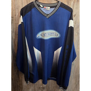 Pepsi Cola Generation Next Pullover Jersey L/S Shirt Size L-XL Vintage 90's soda